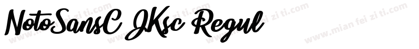 NotoSansC JKsc Regul字体转换